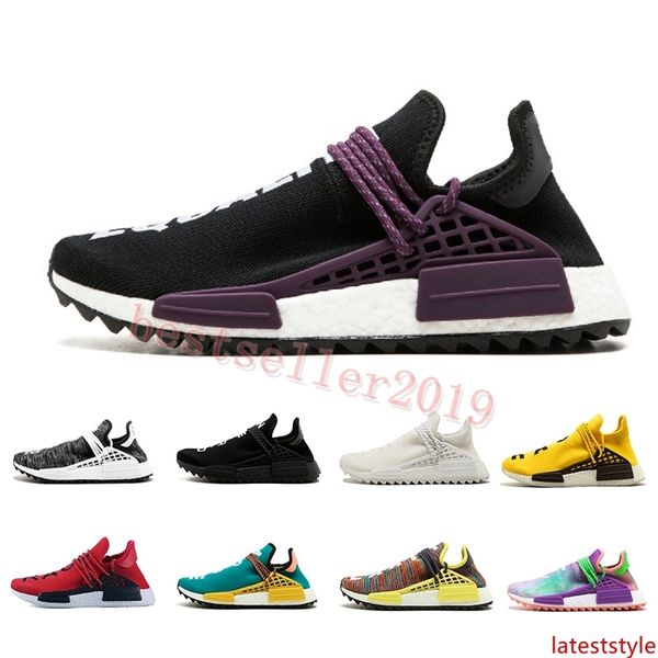 

2019 human race tr running shoes pharrell williams human races happy peace pharell williams mens womens designer trainers sneakers 36-45