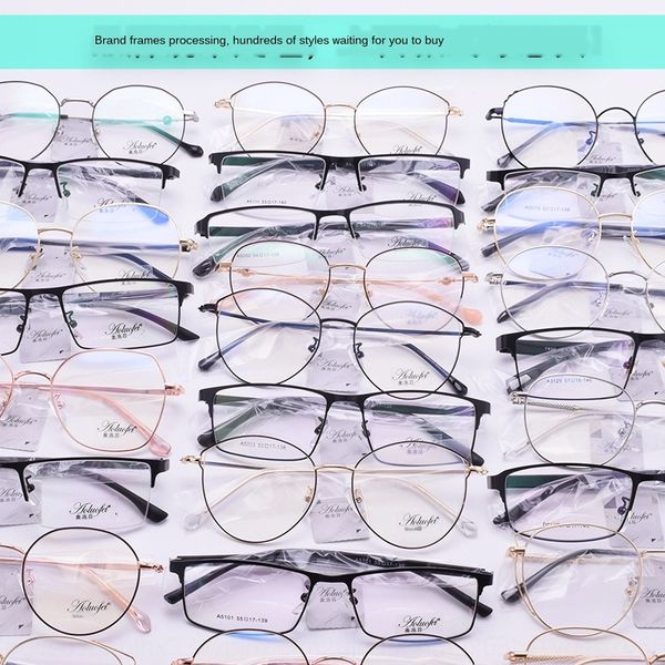

metal myopia myopia glasses frames round box frame nearsighted glasses mixed batch cheap, Silver