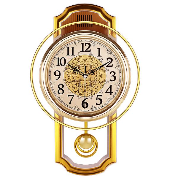 

modern pendulum wall clock silent vintage living room relogio parede bedroom silent quartz clock modern watch qze125