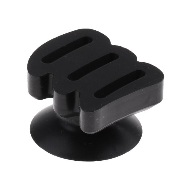 

durable silicone guitar bass banjo plectrums picks holder with suction cup black