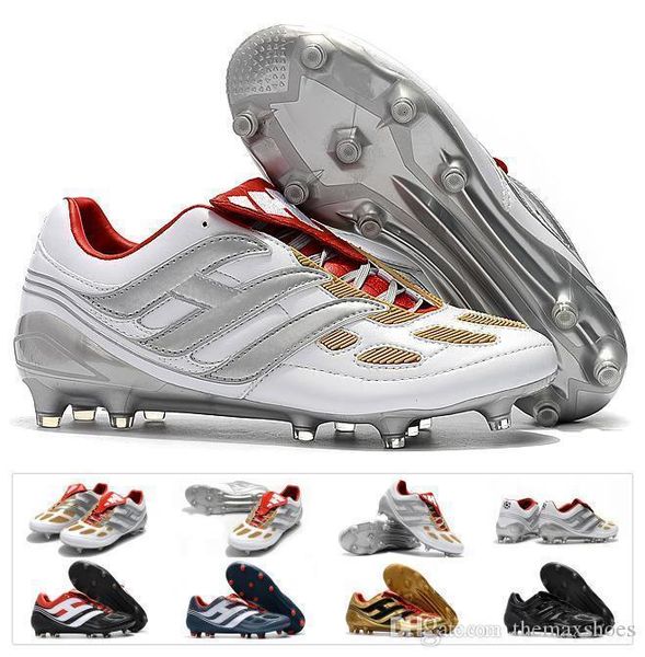 

classics predator precision accelerator electricity fg db ag v 5 beckham becomes 1998 98 men soccer shoes cleats football boots size 39-45