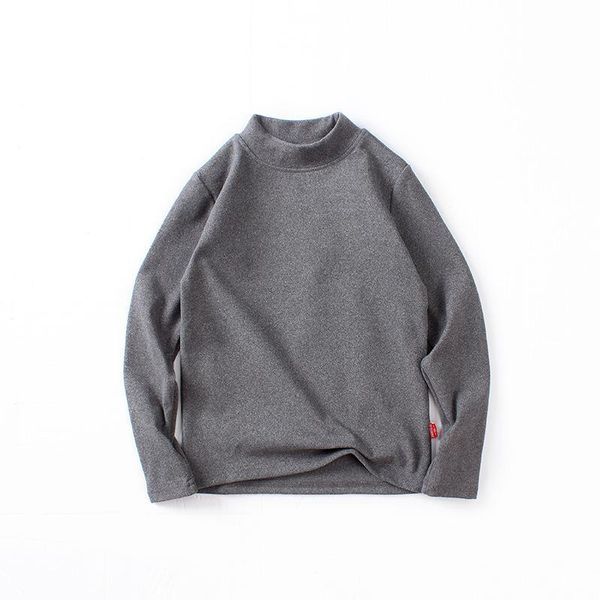 

дети сплошного цвета с длинным рукавом основывая рубашки весны осень теплой водолазки пуловер хлопка детской одежду baby boy одежда, Blue