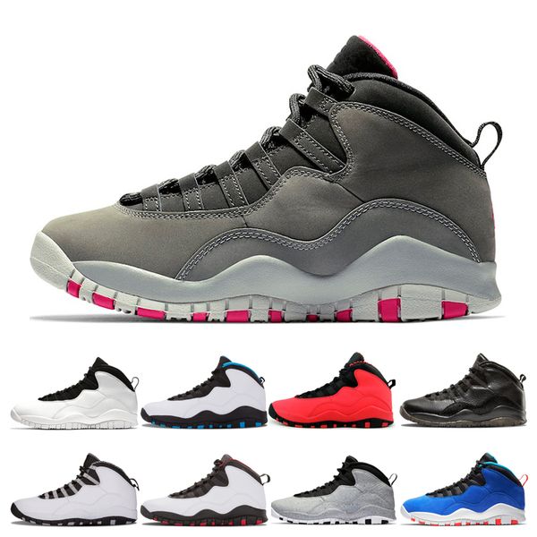 

Mens Dark Smoke Grey basketball shoes 10 I'm Back Chicago Cement Westbrook 10s Athletics mens Cool Grey Desert Camo trainers sports sneakers