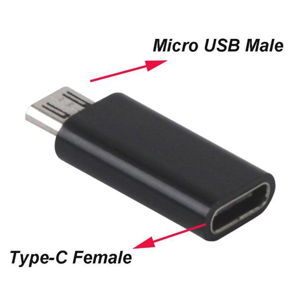 

mobile phone adapters converter type-c male connector to micro 2.0 female usb 3.1 adapter data sync charge