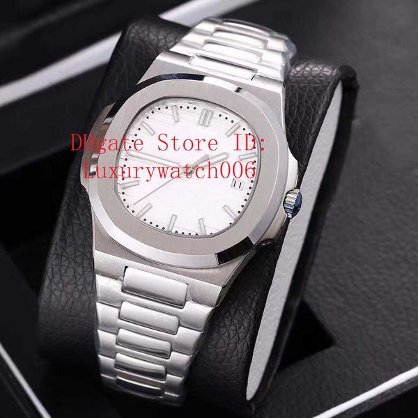 

quality silver super wristwatches blue dial nautilus 5711/1a-01 2813 mechanical transparent automatic mens wristwatches 40mm, Slivery;brown