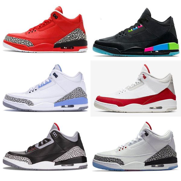 

реальный выстрел 3 волк серый баскетбол обувь мужская огонь красный черный кот белый цемент инфракрасный спорт истинный синий мужчины кроссо