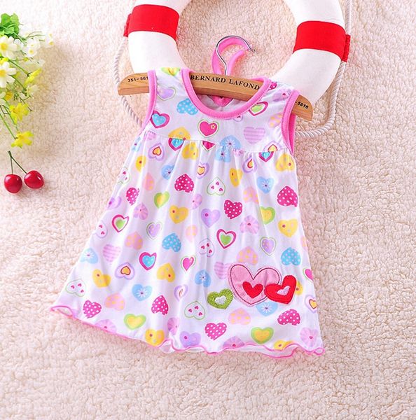 

baby girls dresses embroidered princess dress dot infant dresses sleeveless newborn clothes summer kids clothing 39 designs yw3076q, Red;yellow