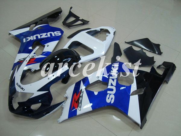 

4 gifts new abs motorcycle fairings kit fit for suzuki gsx-r600 gsx-r750 600 750 k4 2004 2005 04 05 custom blue white