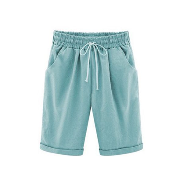 

newly summer women shorts lace up comfortable elastic waistband loose casual panties, White;black