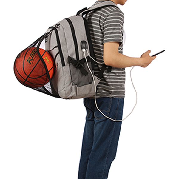 

currently available wholesale sports fitness backpack basketball backpack wang qiu pai bao usb charging