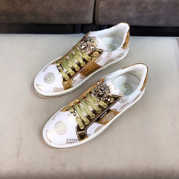 

2020 promotion fashion casual shoes flats fashion thick sole leather walking shoes outdoors daily dress party sneakers wsx, Black