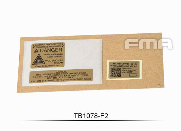 

fma custom decals f1 f2 f3 for an peq-15 case tb1078