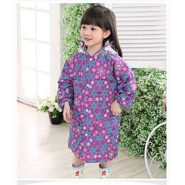 

waterproof rain coat outdoor children 2-12-years-old kids long windbreaker rain poncho hooded capa de chuva infantil 60yy377