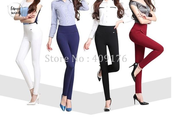 

control high leggings quality 5xl legging solid fashion women high waist slim stretched comfortable legging plus size, Black