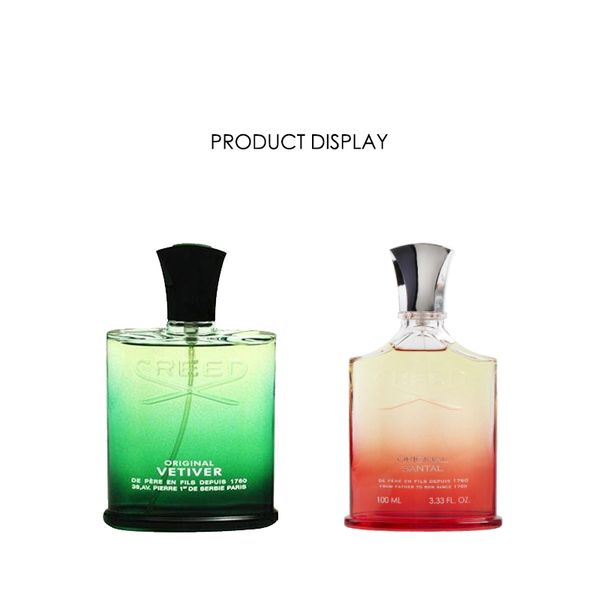 

creed perfumes creed original vetiver / original santal perfume fragrance for man and woman parfum spray 100ml ing
