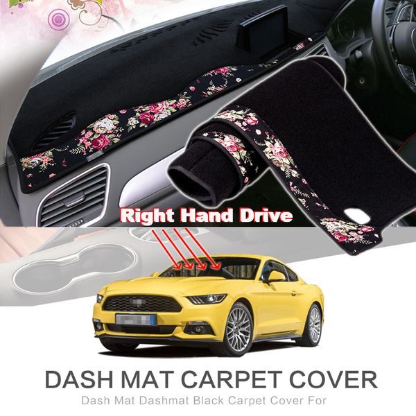 

tommia china decorative pattern car dashmat dashboard mat non-slip dash board pad cover for ford mustang 2015-2018