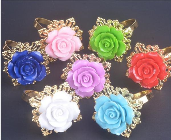 

hotel banquet table resin napkin ring napkin ring buckle mat towel wedding supplies