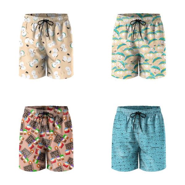 

mens swim trunks eric cartman colorado park the fat kid gym shorts beach board swimwear kenny mccormick parka hood covering mouth a