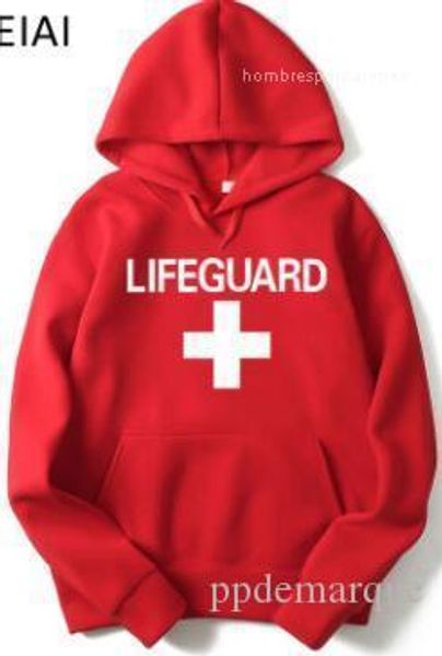 

long sleeved casual sweatshirts lifeguard mens hoodies spring new hooded, Black