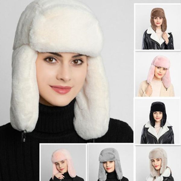 

для женщин warm ухо шапки ватки коралла искусственного меха cap зимний теплый утолщенной добавить fur hat wy379q-1, Blue;gray