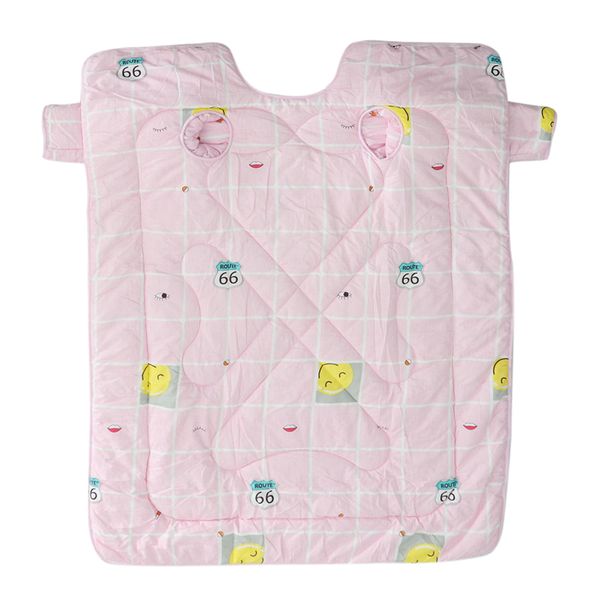

family winter autumn lazy quilt with sleeves blanket cape cloak nap pink