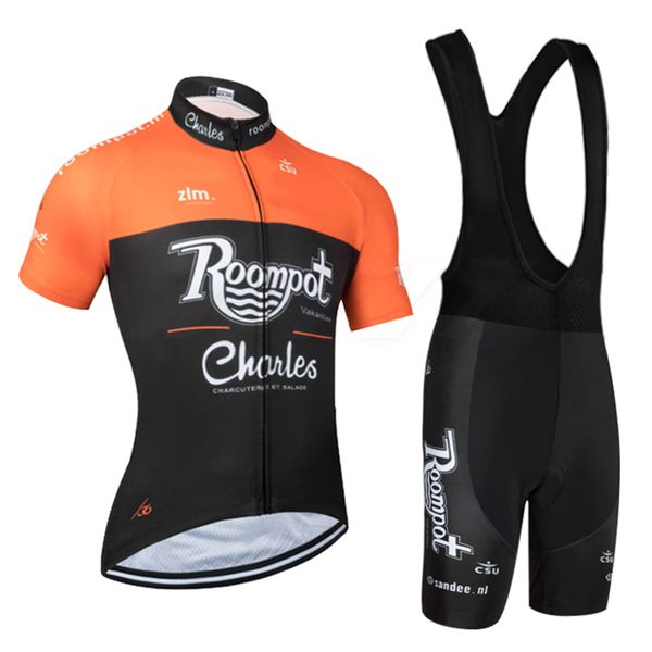 

racing sets summer 2021 team roompot cycling jersey 9d pants set ropa ciclismo breathable and quick-drying ehcnles pro bicycling /36, Black;blue