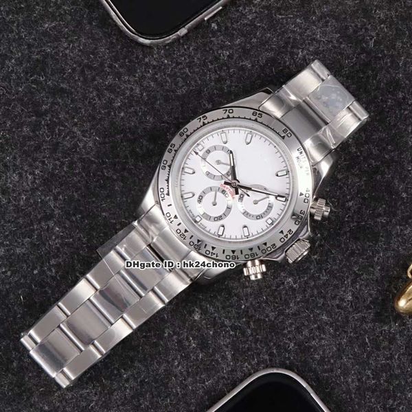 

14 style cosmograph automatic mens watch sapphire mirror white dial stainless steel strap gents watches no chronograph ro16b, Slivery;brown