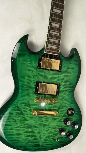

china green burst sg electric guitar