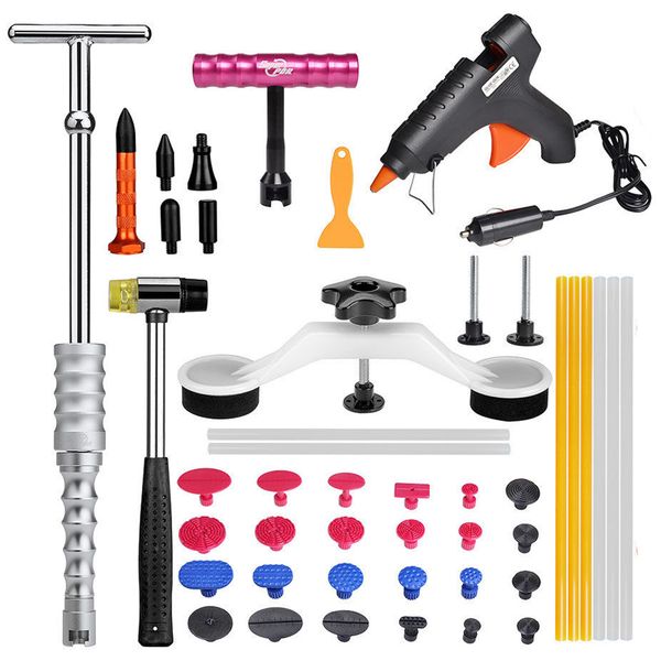 

super pdr slide hammer dent puller car charging glue gun pulling bridge rubber hammer glue sticks tabs tap down pen