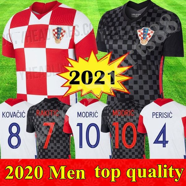 

2020 croatia soccer jersey 20 21 home 10 modric 7 rakitic #4 erisic soccer shirt away mandzukic orsic football uniform, Black;yellow