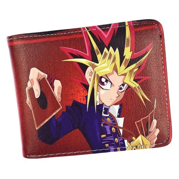 

fvip cartoon short wallet pu men's purse boy's coin purses, Red;black