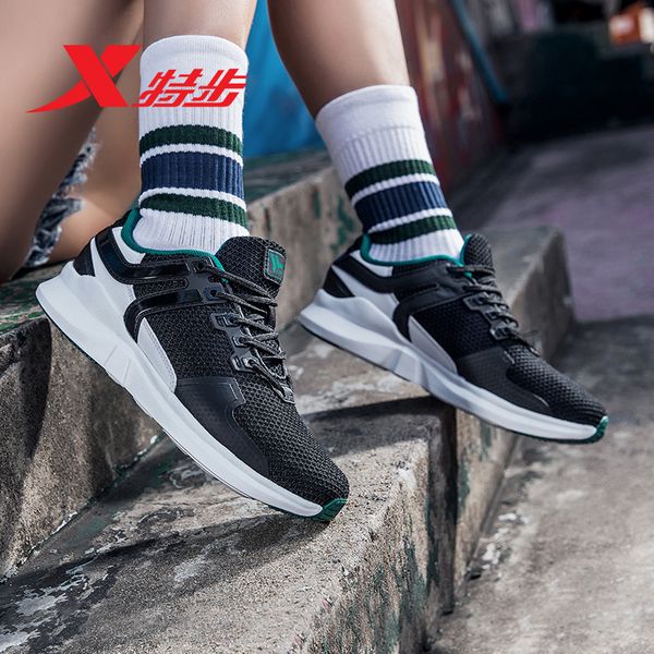 

983318326219 xtep outdoor man woman casual white black gray sport training couple lover walking shoes