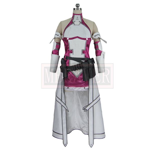 

sword art online:fatal bullet yuki asuna yuuki asuna cosplay costume custom made, Black;red