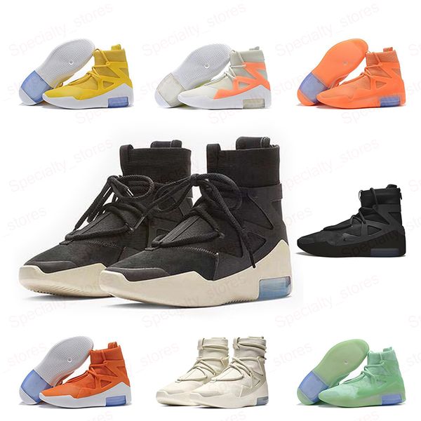 

2020 the latest fear of god men's shoes fog designer light bone black white sail sailing shoes men's casual shoes size 5.5-11