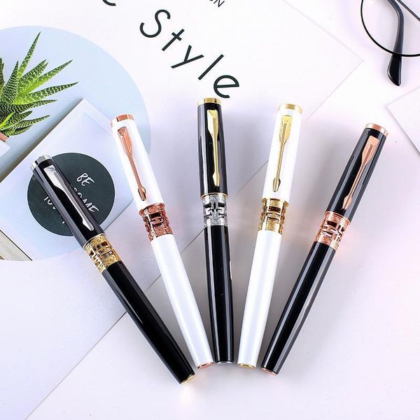 

2020new brand designer design model gel pen logo metal roller business pen fashion cufflinks luxury cufflinks, Silver