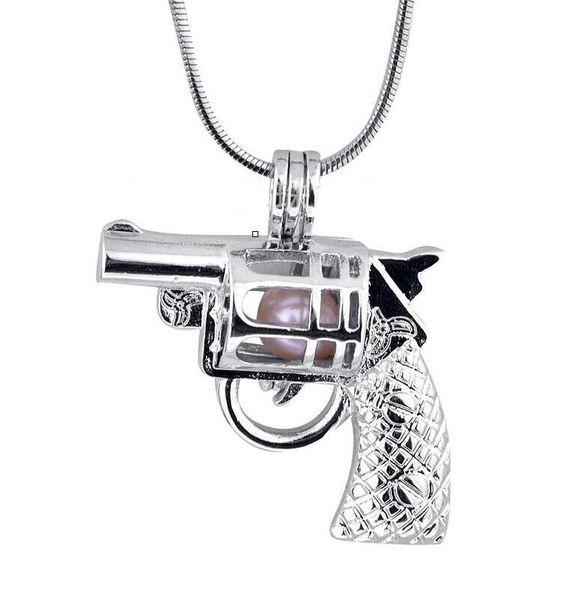 Оптово-пистолет в форме жемчуга бисера из бисера клетки клекаты кулон, любовь желать жемчуга подвеска для DIY ожерелье ювелирные изделия