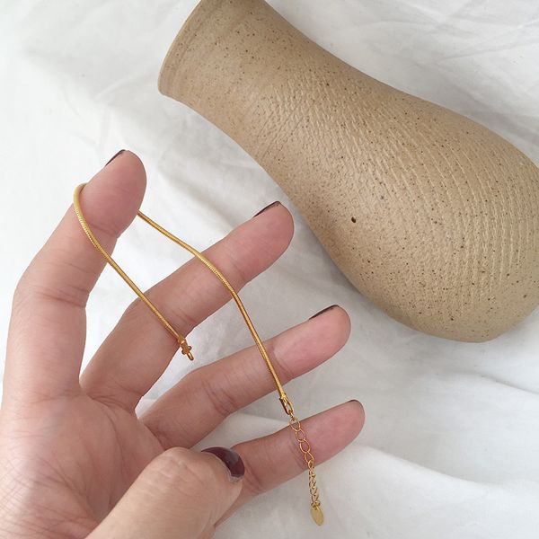 

silvology real 925 sterling silver 1.5mm snake chain bracelets for women rose gold bracelets for women party jewelry, Black