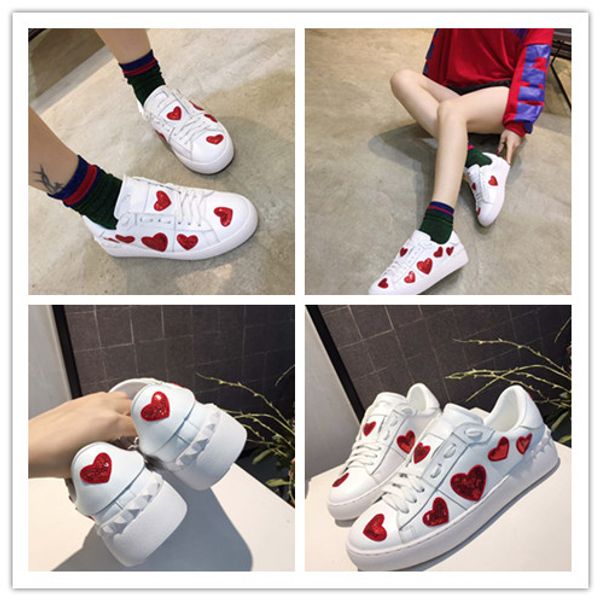 

casual explosion models small white shoes fashion wild fabric first layer cowhide rubber pad non-slip wear-resistant, Black