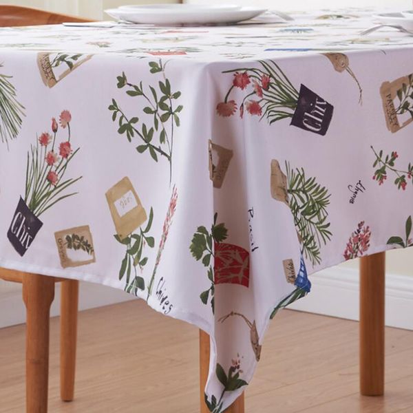 

idyllic flower tablecloth polyester printing restaurant tablecloth waterproof and oil-proof home decoration