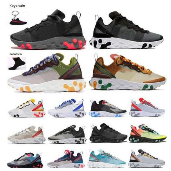 

script react element 55 undercover x 87 mens running shoes for men women 87s 55s triple black white highlighted trainers sports sneakers