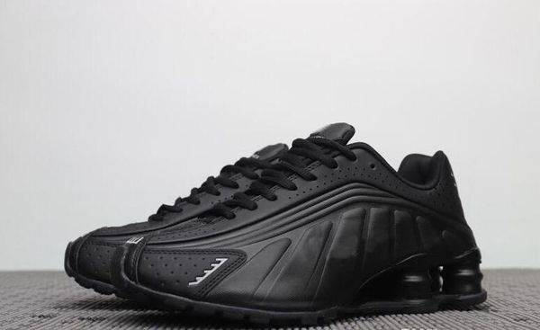 

Бесплатная доставка 2019 Женские Мужские Shox R4 Тройной Черный Баскетбол Обувь Белый