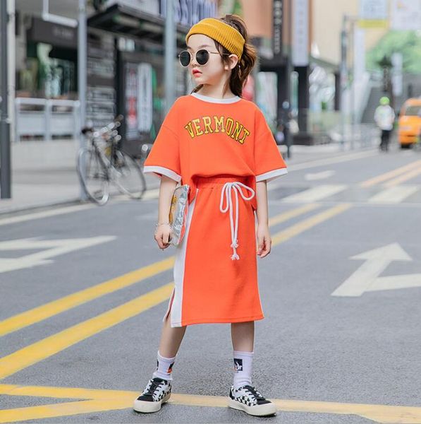 

2020 нове девђки 2 комплек ђболка + бка мода ление девоки ком 4-9t c984, White