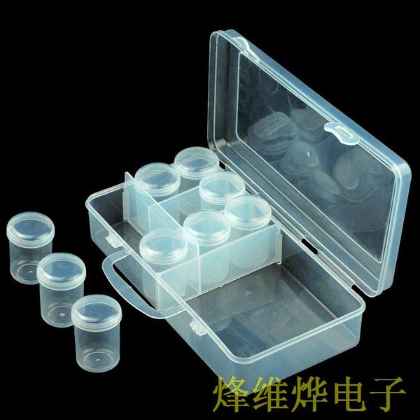 

9 round bottle storage tank components box pigment box cosmetic stud