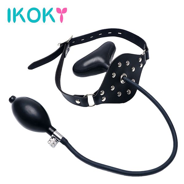 

oral games couples y19052902 gag mouth stuffed inflatable restraints flirting mouth toys fixation for pu leather band ikoky nslmu