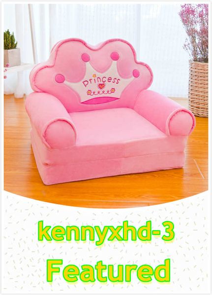 

cartoon folding sofa plush toy children's removable seat birthday gift