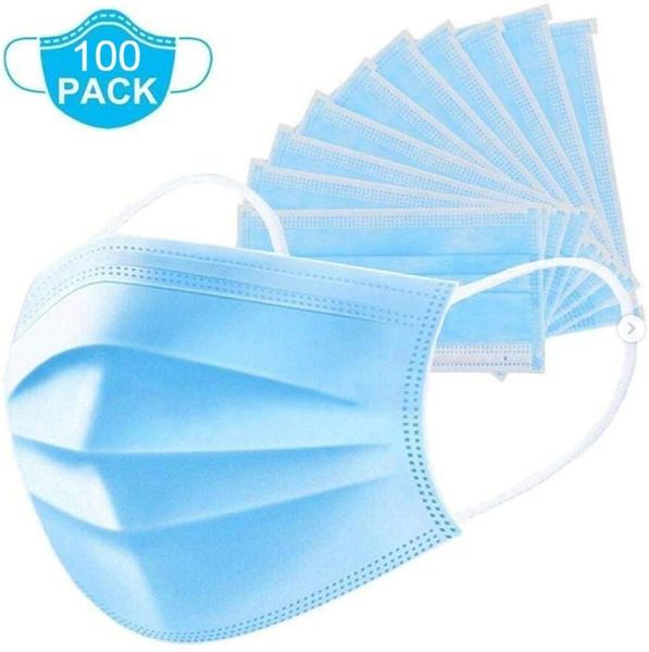 

24 hour shipping fda ce certification meltblown cloth 3 layer disposable masks protect against bacteria and viruses