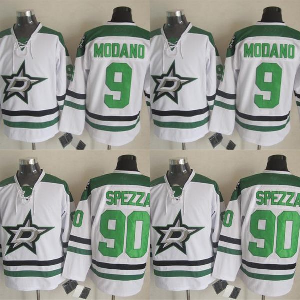 

Mens 2017 Dallas Stars 9 Mike Modano 90 Jason Spezza White Away All Stiched Hockey Jerseys