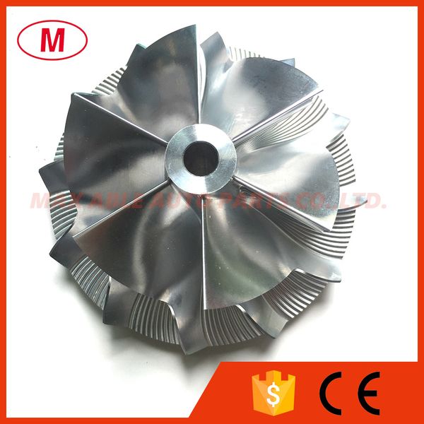 

s400 85.15/115.00mm 6+6 blades forward high performance turbo billet compressor wheel/aluminum 2618/milling wheel for turbocharger cartridge