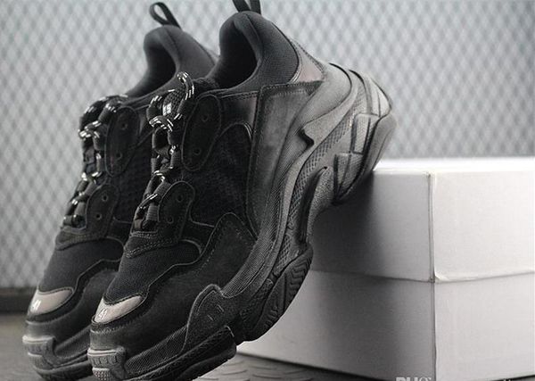 

2019 fashion brand paris shoes leisure luxury men's shoes father shoes, women's beige black tennis shoes size 36-45