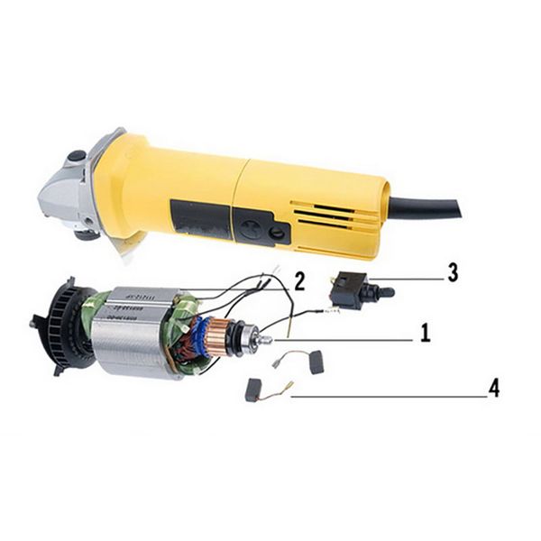 

tool accessories rotor stator carbon brush switch for 803 810 angle grinder electric mill